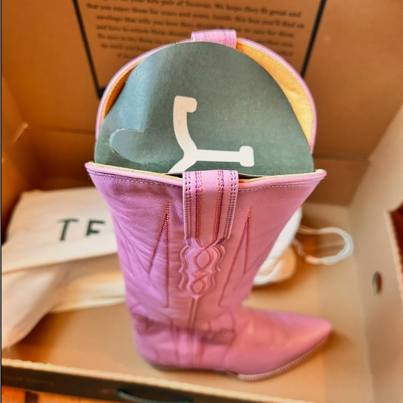 NIB Tecovas Loretta Rare Orchid Lilac Purple Boots Cowboy Western Annie Tall 8.5 - Picture 6 of 7
